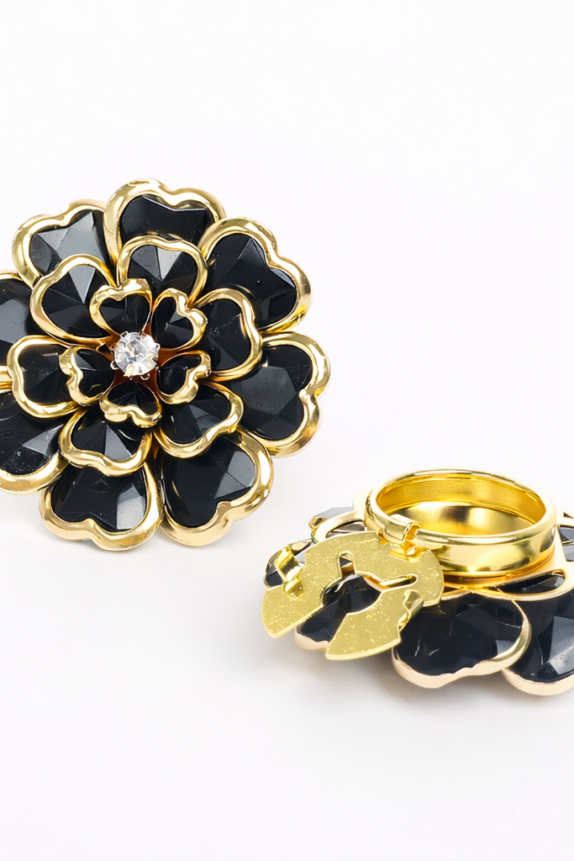 ÉCLAT – Noir Flower Clip